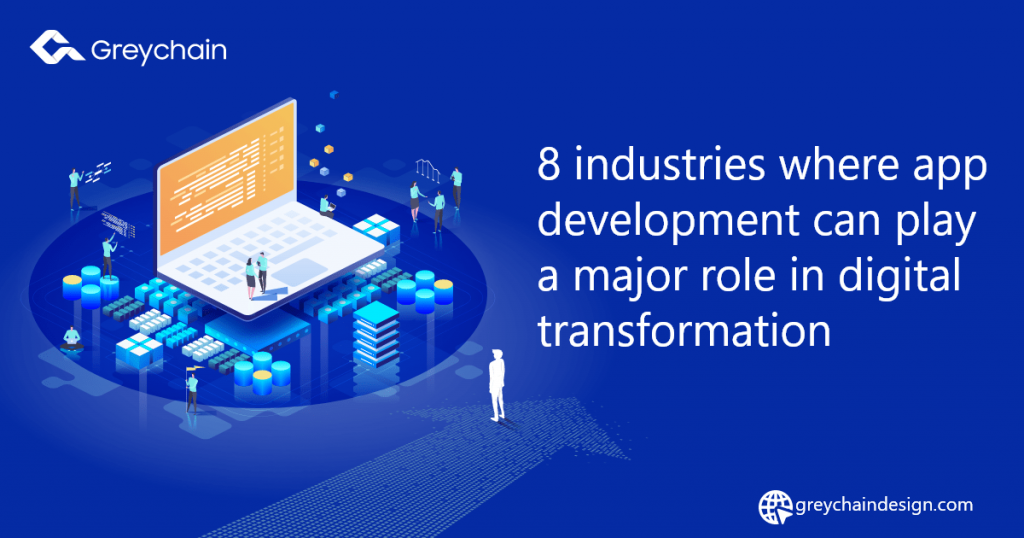 8 Industries where App Development can play a major role in Digital Transformation