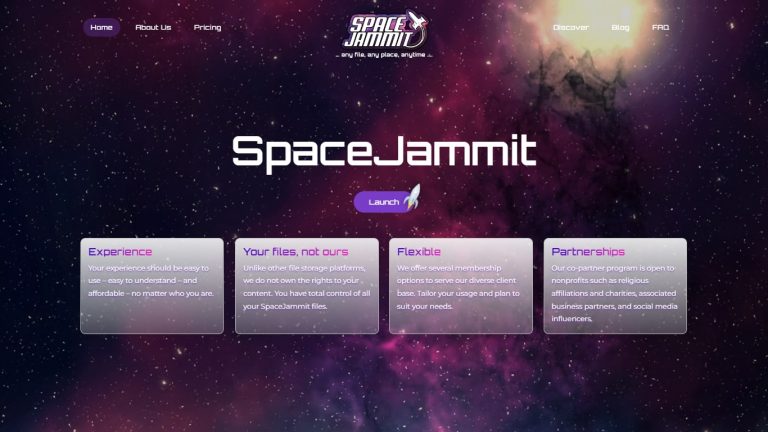 spacejammit web experience 1